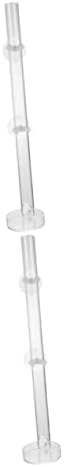  NOGRAX 1 Set Fish Tank Feeding Tube Clear Glass Clear Tray Auto Feeder Fish Feeder Tube Water Food Dish Acrylic Shrimp Feeding Tube Fish Feeding Supply Feeding Tube With Sucker Automatic Feeder (Colo
