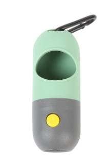 GENERIC DOGBELL 4 In 1 Dog Portable Water Bottle With Food Container And Pet Waste Bag Container With LED Flashlight Additional Plastic Bags Bundle Dog Supplies With Shovel And Snack Storage Green 9100