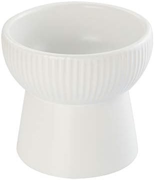  Green Ceramic Raised Cat Bowls, Elevated Food Or Water Bowls, Stress Free, Backflow Prevention, Dishwasher And Microwave Safe, Lead & Cadmium Free