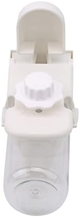  AACARB Cat Water Dispenser, Plastic Hamster Drinking Water Bottle Dispenser Feeder Hanging Pet Dog Guinea Pig Squirrel Rabbit Drinking Water Dispenser (Size : White)