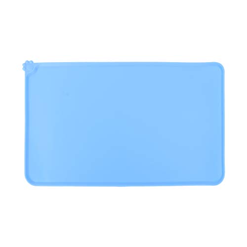  TEHAUX Cat Litter Box- 1Pc Food Feeding Mat Silicone Anti- Spill Placemat Anti- Slip Pad Car Mat For Pet