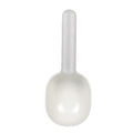  JOZZY Dog Bowls Pet Feeding Shovel Cat Food Shovel Large Capacity Thickening Cat And Dog Spoon Plastic Shovel Pet Feeder (Color : White)
