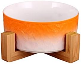  Weesama Cat Bowl Anti Vomiting, Raised Cat Food Bowls, Tilted Elevated Cat Bowl, Ceramic Pet Food Bowl For Flat Faced Cats, Small Dogs, Protect Pet's Spine, Dishwasher Safe (Green)