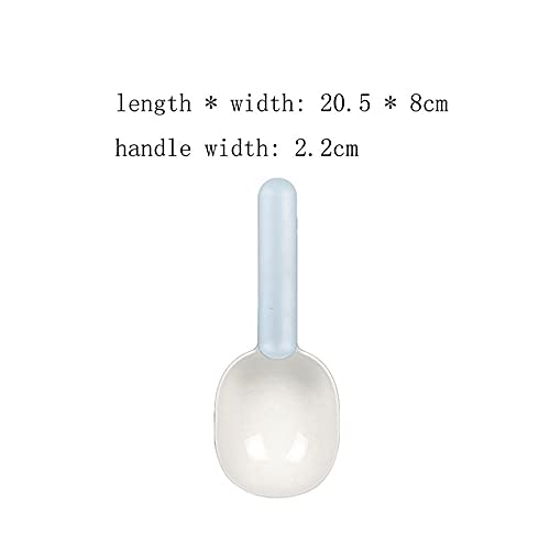  FUUIE Bowls For Food And Water Pet Feeding Shovel Cat Food Shovel Large Capacity Thickening Cat And Dog Spoon Plastic Shovel Pet Feeder (Color : Gray)