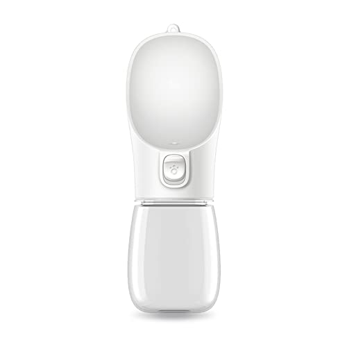  AACARB Cat Water Dispenser, Water Bottle For Dogs, Portable, For Large And Small Dogs, Water Bowl For Outdoor Walking, Travel, Puppies, Dog Accessories (Size : White, Color : 550ml)