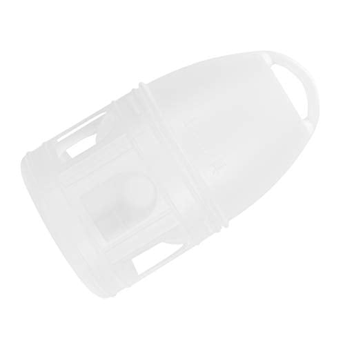  BIENKA 2 Pcs Food Rabbit Animals/Finch Budgies Hamster L Pigeons Dove Budgie Cup Feeder- Parakeet Quails And Lovebirds Pet Use- Drinker No Container Cat Wild Cages Waterer Outside Barrel (Color : WHI