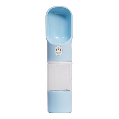  AACARB Cat Water Dispenser, Pet Water Bottle Feeder Portable Bowl Water Bottle Pet Food Bottle Outdoor Travel Dog Drink Bowls Water Dispenser Bowl For Dog (Size : Blue)
