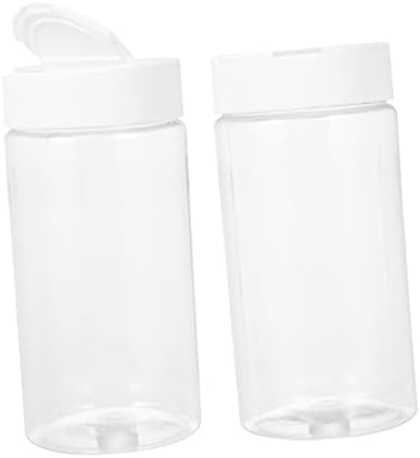  NOGRAX 2pcs Feeding Bottle Dispenser Container Small Animals Feeding Bottles Fish Food Containers White Terrarium Plastic Feeder
