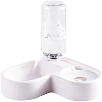  AYUSEA Pet Water Dispenser, Pet Gravity Waterer - Automatiic Refill Water Dispenser Bowl And Food Bowl For Cats Dogs - Prevent From Wet Mouths (Color : Pink)