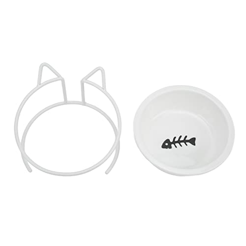  GLOGLOW Raised Ceramic Litter Prevents Vomiting Lutbar Reduces Dog Litter Pressure