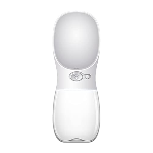  AACARB Cat Water Dispenser, 350/550ML Portable Pet Dog Water Bottle Dog Feeders Small Medium Leakproof Kettle For Outdoor Dogs Cats Bowls And Drinkers (Color : White, Size : 350ml)