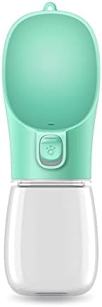  AACARB Cat Water Dispenser, Dog Portable Water Bottle Food And Water Container For Dogs Pet Feeder Bowl Outdoor Travel Drinking Bowls Water Dispenser (Color : Green, Size : 350ml)