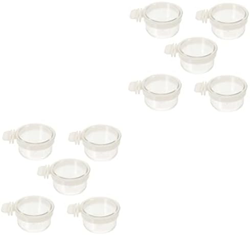  25 Pcs Parrot Feeding Box Hamster Accessories Chicken Accessories Bunny Feeder Dog Crate Bowl Bird Bowls For Cage Bird Food Container Bird Water Bowl Bird Accessory Parrot Feeder