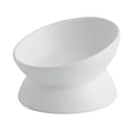  Hapiso Ceramic Raised Cat Bowls,Tilted Elevated Food Or Water Bowls For Small Dog Cat, Porcelain Pet Feeder Bowl Protect Cat's Spine