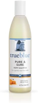  TrueBlue Grapefruit & Chamomile Deodorizing Dog Shampoo – Cleansing Wash, Moisturizing – Toxin Free, Natural Botanical Blend – Tearless – 12 Fl. Oz.