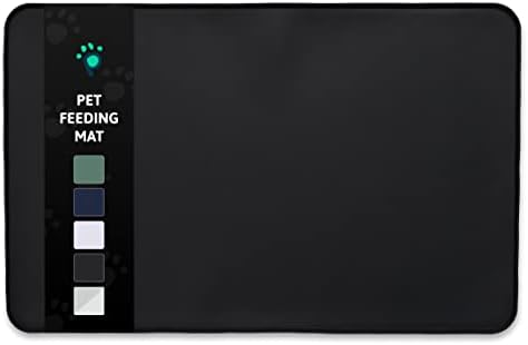  Pet Junkie Silicone Dog Bowl Mat For Pet Food And Water Bowls, Waterproof Dog Or Cat Feeding Placemat For All Types Of Floors (Off-White Light Lavender Color)
