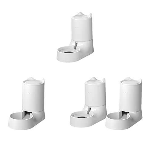 AYENCI Cat Automatic Water, Dog Cat Feeder Pet Bowl Automatic Pet Water Dispenser Drinking Fountain Bottle Plastic Dog Feeding Drinker Water Bowl (Color : Feeder)
