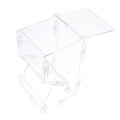  EVANEM Hamster Feeder Rabbit Hay Feeder Hamster Auto Feeder Small Animal Clear Feeder Clear Feeder For Hedgehog Transparent Food Dispenser Plastic Feeder Hamster Feeding Bowl Food Plate