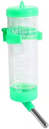  AACARB Cat Water Dispenser, Plastic Hamster Drinker Water Bottle Dispenser Feeder Hanging Pet Dog Guinea Pig Squirrel Rabbit Drink Head Tube Fountain (Size : Yellow, Color : 80ml)