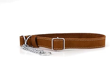  Euro-Dog Affordable European Luxury Soft Leather Martingale Dog Collar Made In USA