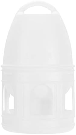  BIENKA 2 Pcs Food Rabbit Animals/Finch Budgies Hamster L Pigeons Dove Budgie Cup Feeder- Parakeet Quails And Lovebirds Pet Use- Drinker No Container Cat Wild Cages Waterer Outside Barrel (Color : WHI
