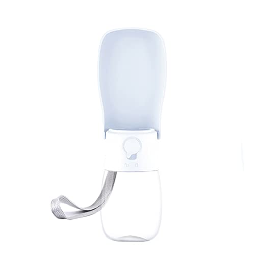  AYENCI Cat Automatic Water, Portable Foldable Pet Water Bottle, Travel Bowl For Dog, Cat And Puppy, 280ml Outdoor Pet Water Dispenser (Color : Branco)