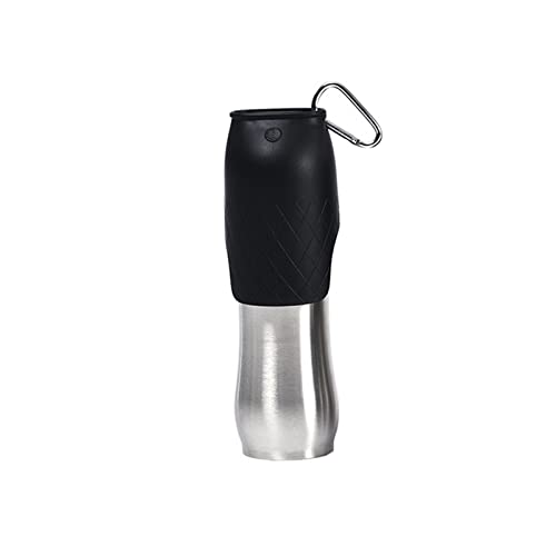  AACARB Cat Water Dispenser, Stainless Steel Water Dispenser Travel Pet Cat Portable Water Bottle Outdoor Walking Drinking Fountain For Small Large Dog (Size : 750ml)