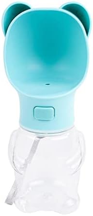  AACARB Cat Water Dispenser, Pet Dog Water Bottle Leak Proof Portable Puppy Water Dispenser Dogs Drinking Feeder For Pets Outdoor Walking Hiking Travelling (Color : Pink Dog)