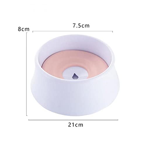  AYENCI Cat Automatic Water, Pet Cat Dog Water Bowl Floating Bowl Slow Water Feeder Drink Dispenser Anti-Overflow Pet Fountain 1200ml Splash-Free Water Bowl (Color : Blue)