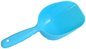  Pets Feeder Bowl Pet Dog Food Spoon Thick Plastic Dog Food Shovel Cat Litter Shovel Large Dog Food Spoon Dog Food Shovel Blue