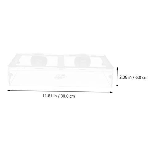  NOGRAX 1pc Fish Tank Feeding Ring Accessory Tray Reptiles Feeder Bowl Suction Cup Fish Feeder Transparent Shrimp Feeder Acrylic Freshwater Feeder