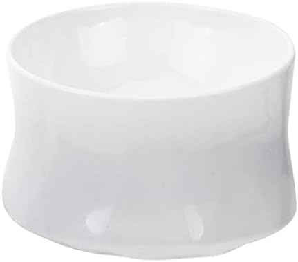  Pet Bowl Handmade Pet Bowl Ceramic Drinking Feeder Dog Dual- Use High Rise Bowl Non- Slip Food Container For Home Shop Pet Supplies (Grey)