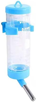  AACARB Cat Water Dispenser, Plastic Hamster Drinker Water Bottle Dispenser Feeder Hanging Pet Dog Guinea Pig Squirrel Rabbit Drink Head Tube Fountain (Size : Yellow, Color : 80ml)