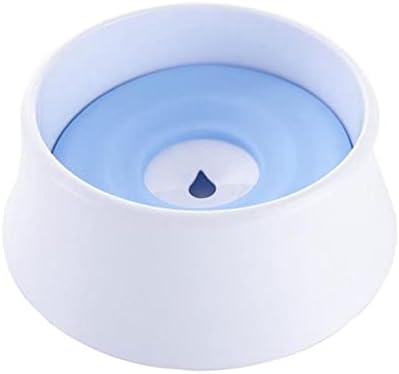  AYENCI Cat Automatic Water, Pet Cat Dog Water Bowl Floating Bowl Slow Water Feeder Drink Dispenser Anti-Overflow Pet Fountain 1200ml Splash-Free Water Bowl (Color : Blue)