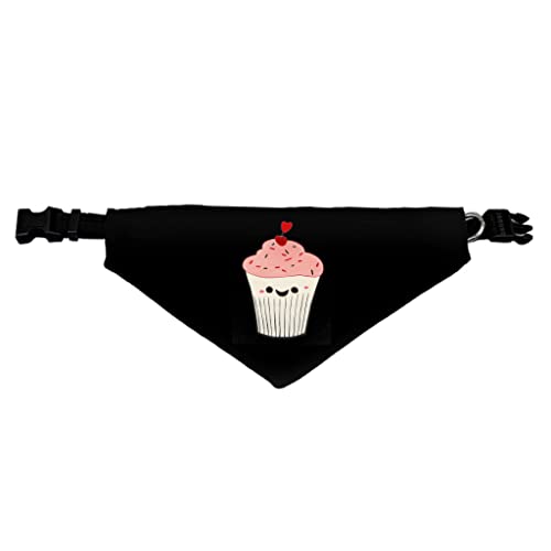 GENERIC Funny Cupcake Pet Bandana Collar - Kawaii Food Scarf Collar - Cute Dog Bandana - M