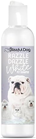  The Blissful Dog Razzle Dazzle White Pet Shampoo – Dog Shampoo For White/Light Colored Coat, 8 Oz