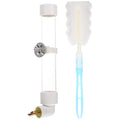  NOGRAX Rabbit Water Dispenser Parakeet Feeder 1 Set Of Bird Cage Hanging Water Feeder Bird Water Dispenser For Cage Auto Feeder Quail Feeder Feeder