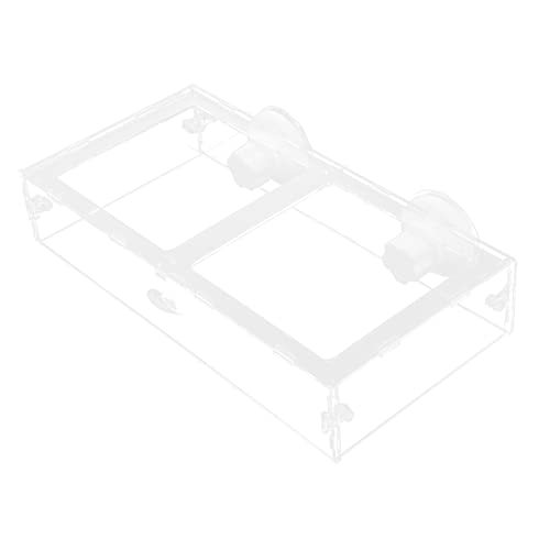  NOGRAX 1pc Fish Tank Feeding Ring Accessory Tray Reptiles Feeder Bowl Suction Cup Fish Feeder Transparent Shrimp Feeder Acrylic Freshwater Feeder