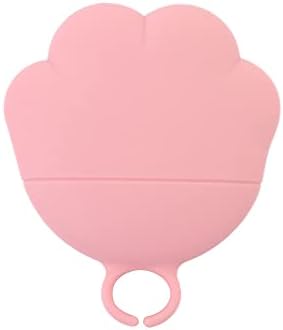 GENERIC Pet Food Can Spoon,Can Covers Universal Size Feeding Pet Food Spoon Reusable Silicone Multifuctional Cat Dog Tin Opener(4Pcs,Grey&Pink)