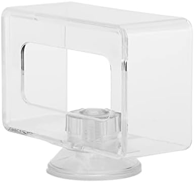  ESAAH Fish Food Feeding Ring Fish Safe Floating Food Feeder Square Transparent With Cup For Aquarium Fish Tank (Size : S 6x10x4cm)
