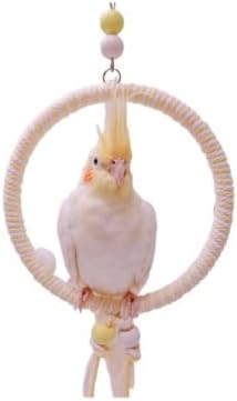  Climb Swing Parrot Sugar Glider Nest Cradle Squirrel Hamster Parrots Birds Rats Other Small Pets Supplies Entertainment (Yellow And White)
