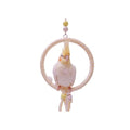  Climb Swing Parrot Sugar Glider Nest Cradle Squirrel Hamster Parrots Birds Rats Other Small Pets Supplies Entertainment (Yellow And White)