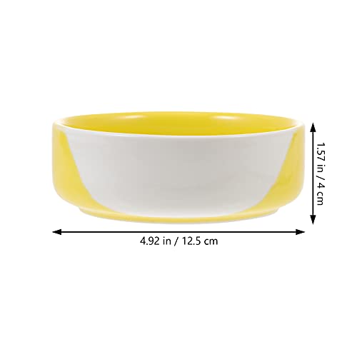  Hemobllo 1pc Pet Bowl Floor Feeding Dish Cat Food Bowl Pet Feeder Pet Water Container