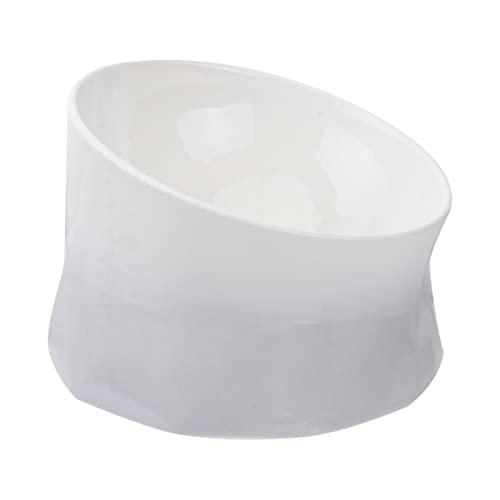  Pet Bowl Handmade Pet Bowl Ceramic Drinking Feeder Dog Dual- Use High Rise Bowl Non- Slip Food Container For Home Shop Pet Supplies (Grey)