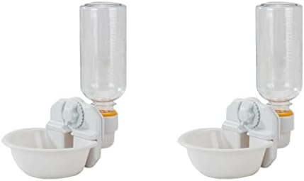  3pcs Plastic Bottle Pigeon, Feeder, Automatic Dispenser Cat Cats Bird Tool - Drinking Bowls With White Pigeon For Cage Dog Food Tool, Accessories Kitten Dogs Bowl- Rabbit