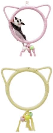  Sugar Glider Climb Swing Squirrel Hamster Sugar Glider Parrots Birds Rats Other Small Pets Supplies (Pink Bear)