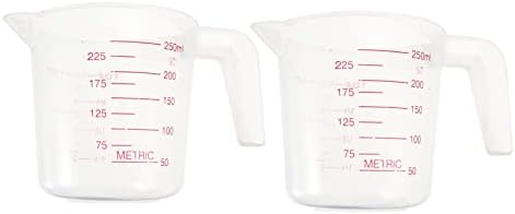  POPETPOP Clear Kettle 6 Pcs Tool And Graduation Free Scoop Grip With Spout Nursery Feeder Home Milk Bpa Pet Cooking Birds Baking Handle For Food Feeding Measuring Cats Dogs Cup