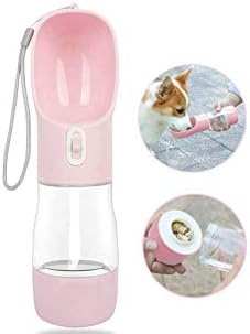  MAOCG Dog Water Bottle For Walking, Multifunctional And Portable Dog Travel Water Dispenser With Food Container,Detachable Design Combo Cup For Drinking And Eating,Suitable For Cats And Puppy