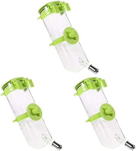 Hanging Nozzle Home Pigs Mice Drip Green Sugar Feeding Animal Cage Rabbits Dog Bowls Bottles Birds For Rats And Guinea No- Hamster Leak-Proof Ferrets Small Food Bunnies Parrot