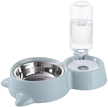  AACARB Cat Water Dispenser, Dog Bowl Detachable Pet Automatic Drinking Water Bottle Double Cat Bowl Not Wet Mouth For Dog Cat Feeding Dishes Pets Supplies (Color : Red)